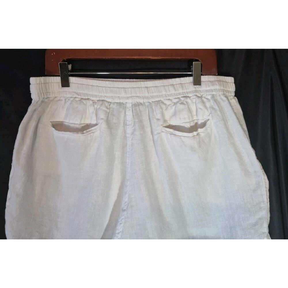 Sold! Quince European Linen White Shorts Large - Picture 8 of 9